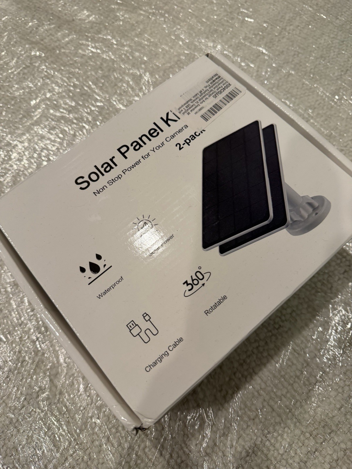 Solar Panel Kit Non Stop Power For Your Camera IP65 Water Proof 360 Rotatable