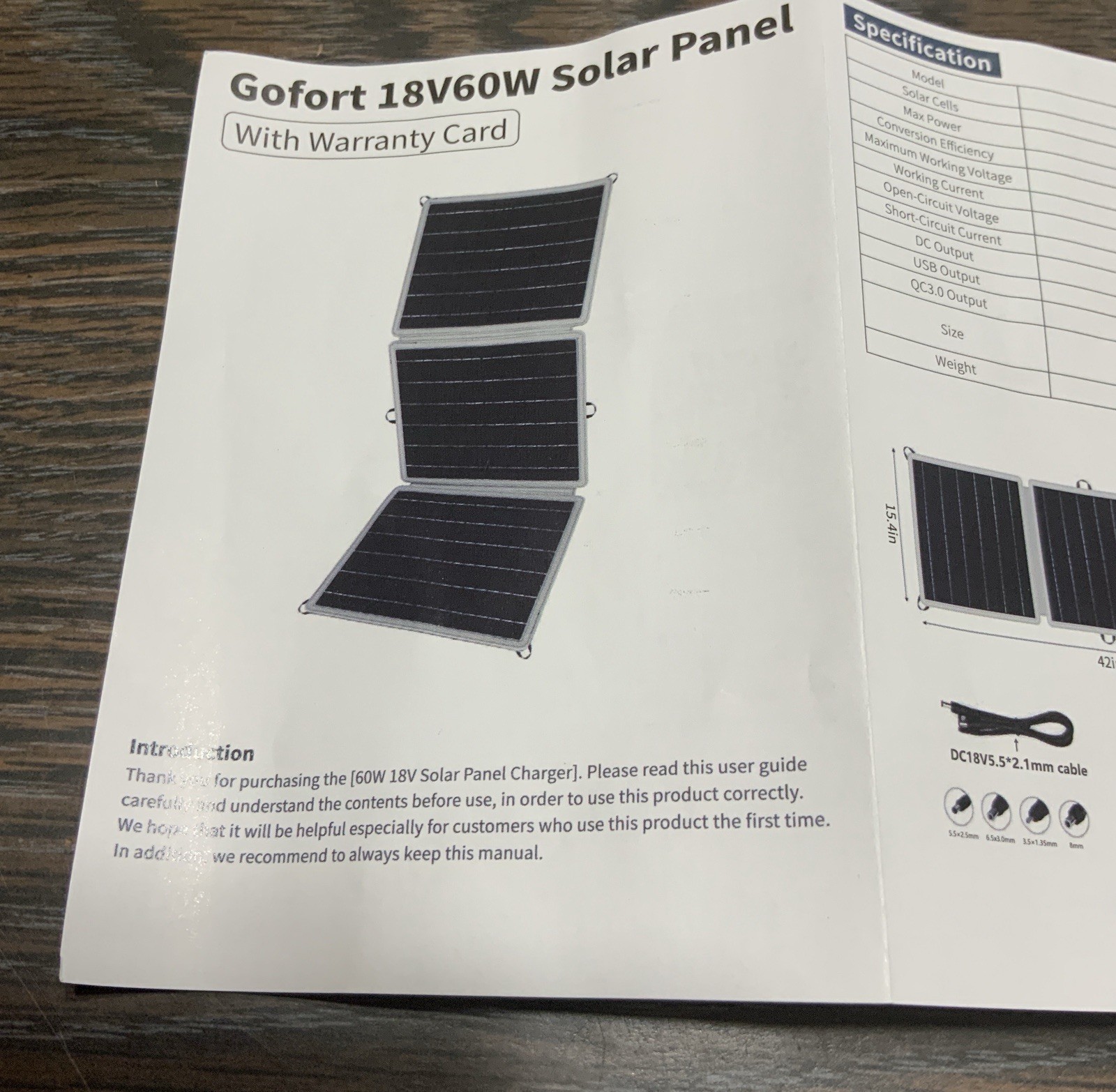 Gofort Portable Power Station 299Wh Plus 60 Watt Gofort Portable Solar Panel