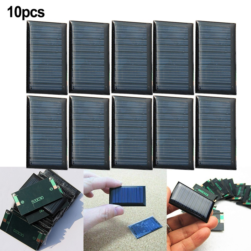 Wholesale Bundle Pack Of 10 Small Solar Panels 5V 30mA DIY Electronics Kit/new~