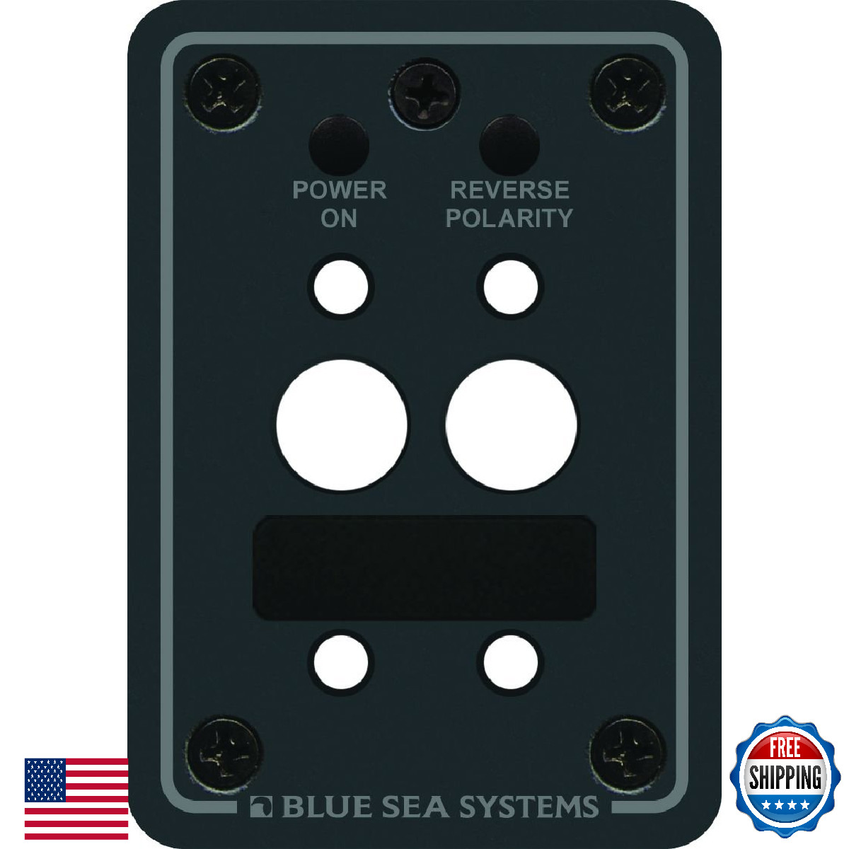 Blue Sea Systems 8173 A-Series Double Blank Mounting Panel
