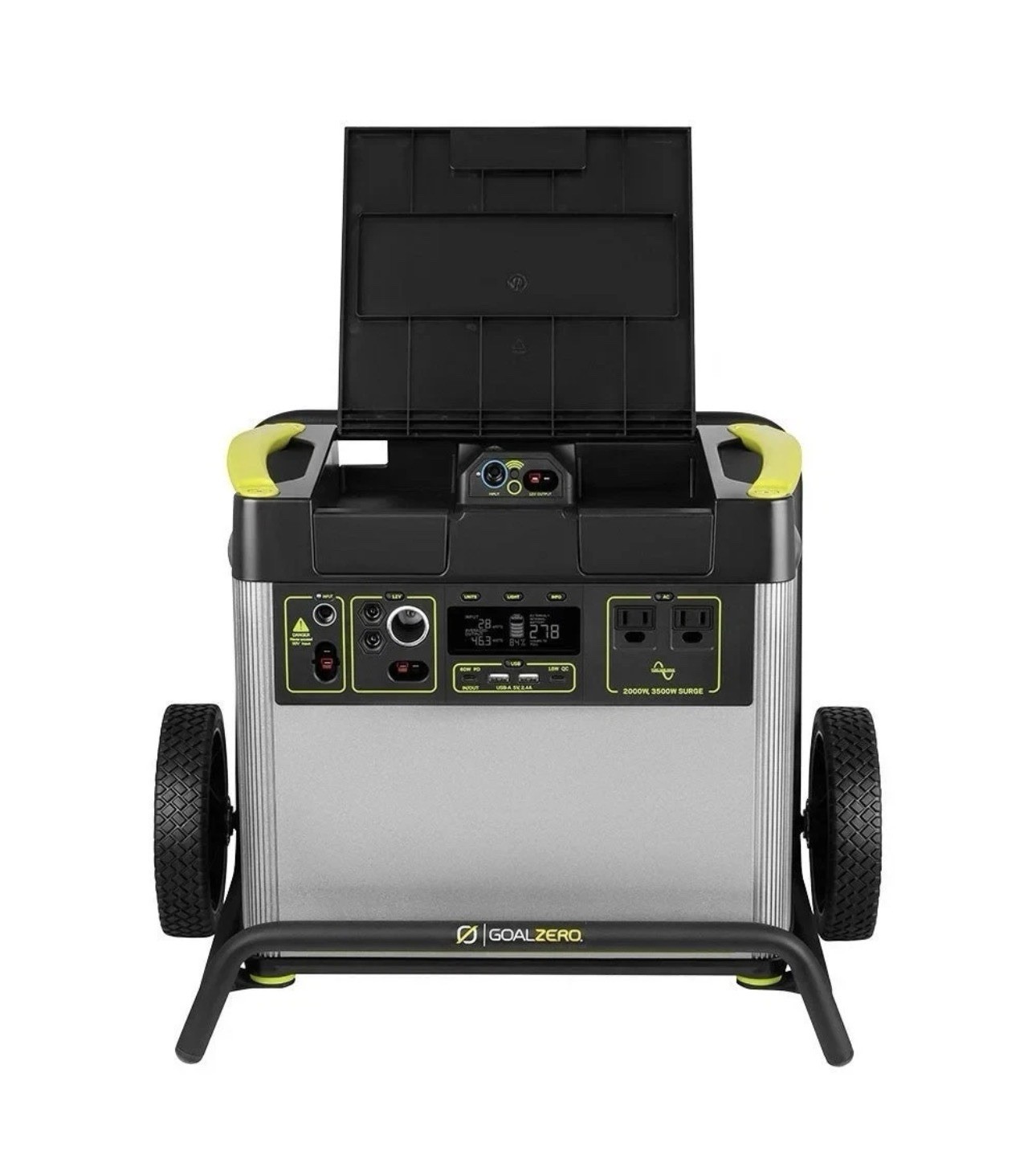 Goal Zero Yeti 3000X Portable Power Station Solar Generator with Wheels & Handle