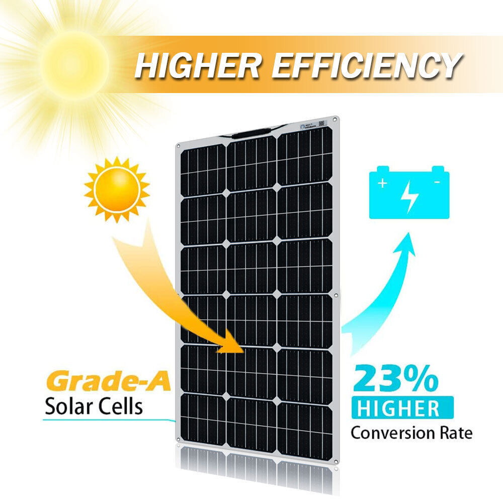 300W Flexible Monocrystalline Solar Panel Kit with Charge Controller (40A) MMPT