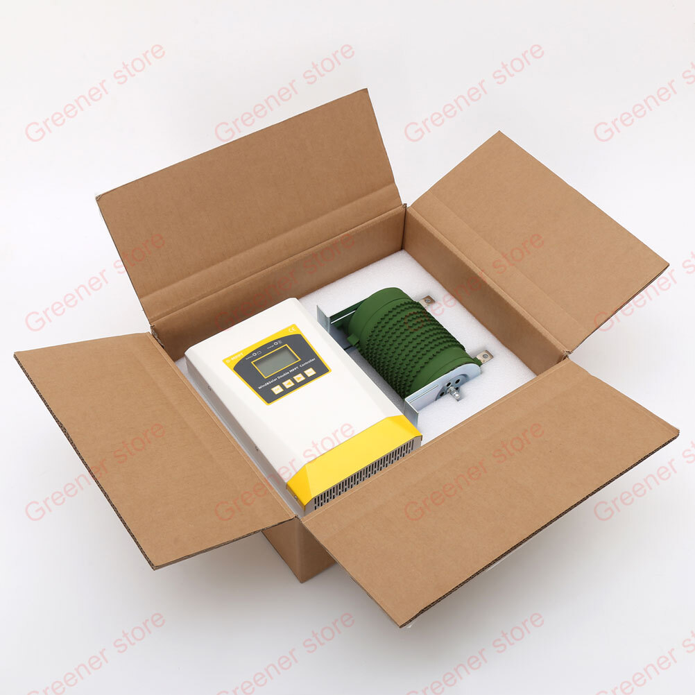 MPPT 3000W Wind Solar Hybrid Charge Boost Controller 12V 24V 48V Regulator +Dump