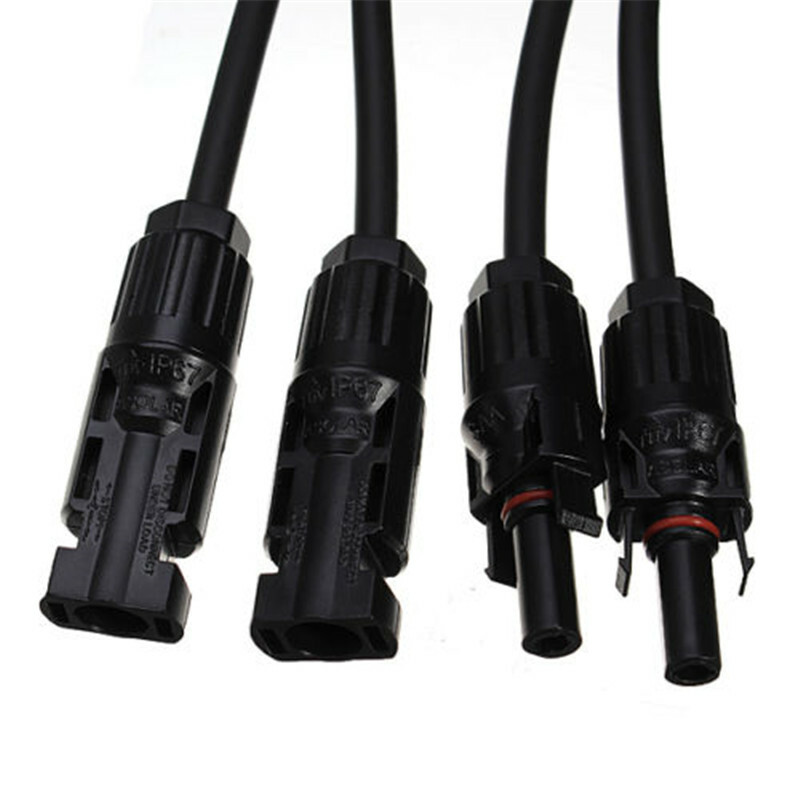 Solar Panel Y Branch Cable Connection Waterproof Adapter Connector Extension US