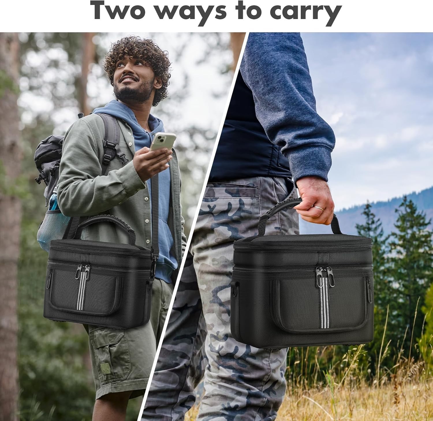 Adjustable Shoulder Strap Carry Bag for EcoFlow RIVER 2 – Multi-Purpose Storage