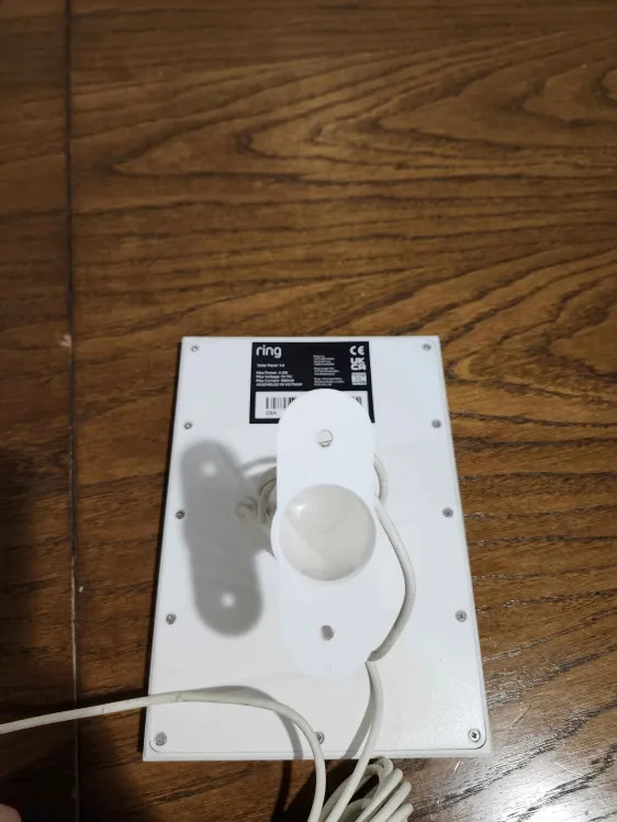 Lot of 2 Ring Solar Panels Security Camera Charging Panels White Tested Working