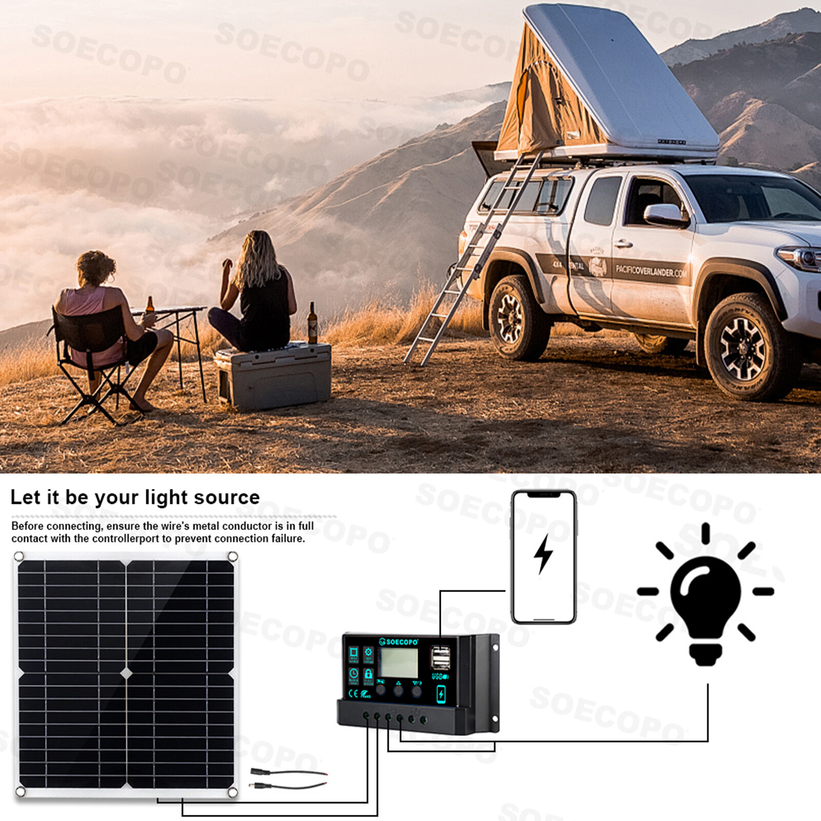 Solar Full 8000w 110/220V Inverter 300W Solar Panel Home 100A Controller System