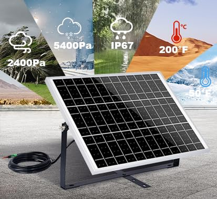 ECO-WORTHY Solar Panel Kit 25W 12V Solar Battery Charger Trickle Maintainer, 25W