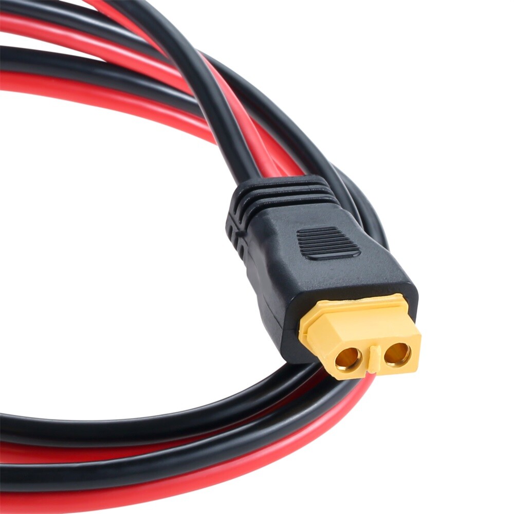 1M XT60 Socket Connector 12AWG XT60 Adapter Extension Cable For Powerstation