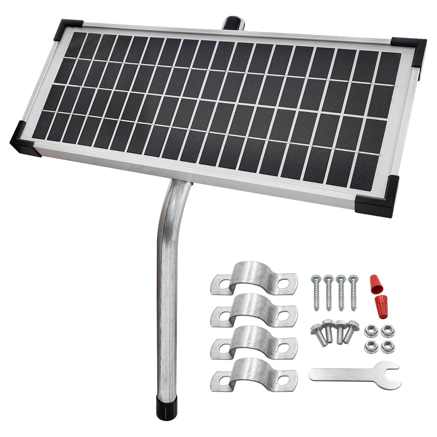 10W Solar Panel Kit for Automatic Gate Openers Compatible with Mighty Mule