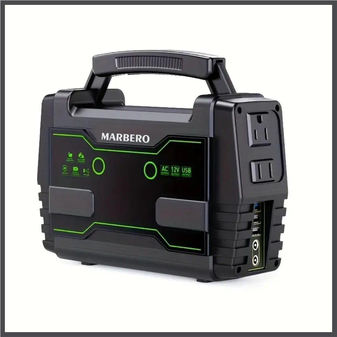 Marbero Portable Power Station 155Wh 150W Generator w/ FREE 30W Solar Panel