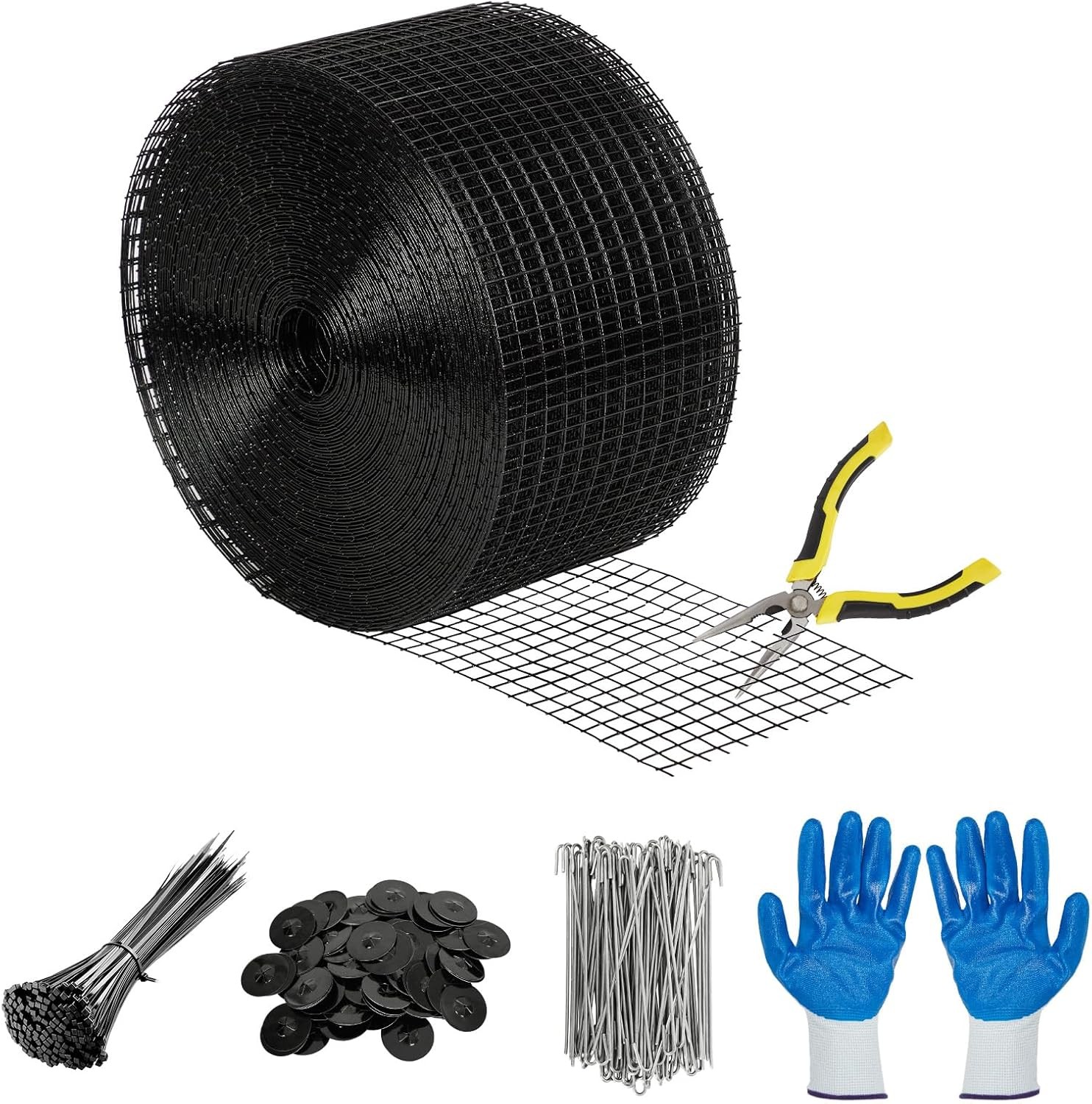 6 in x 50/100/120 ft Solar Panel Bird Guard Mesh Roof Protection with Fasteners