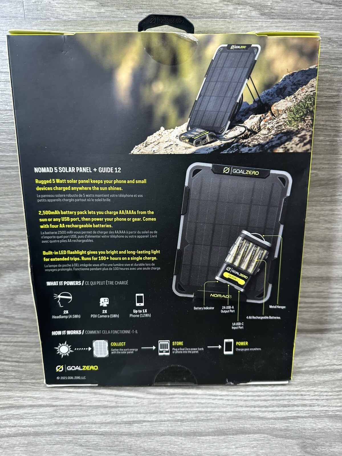 Goal Zero Guide 12 Solar Kit + Nomad 5 Solar Panel