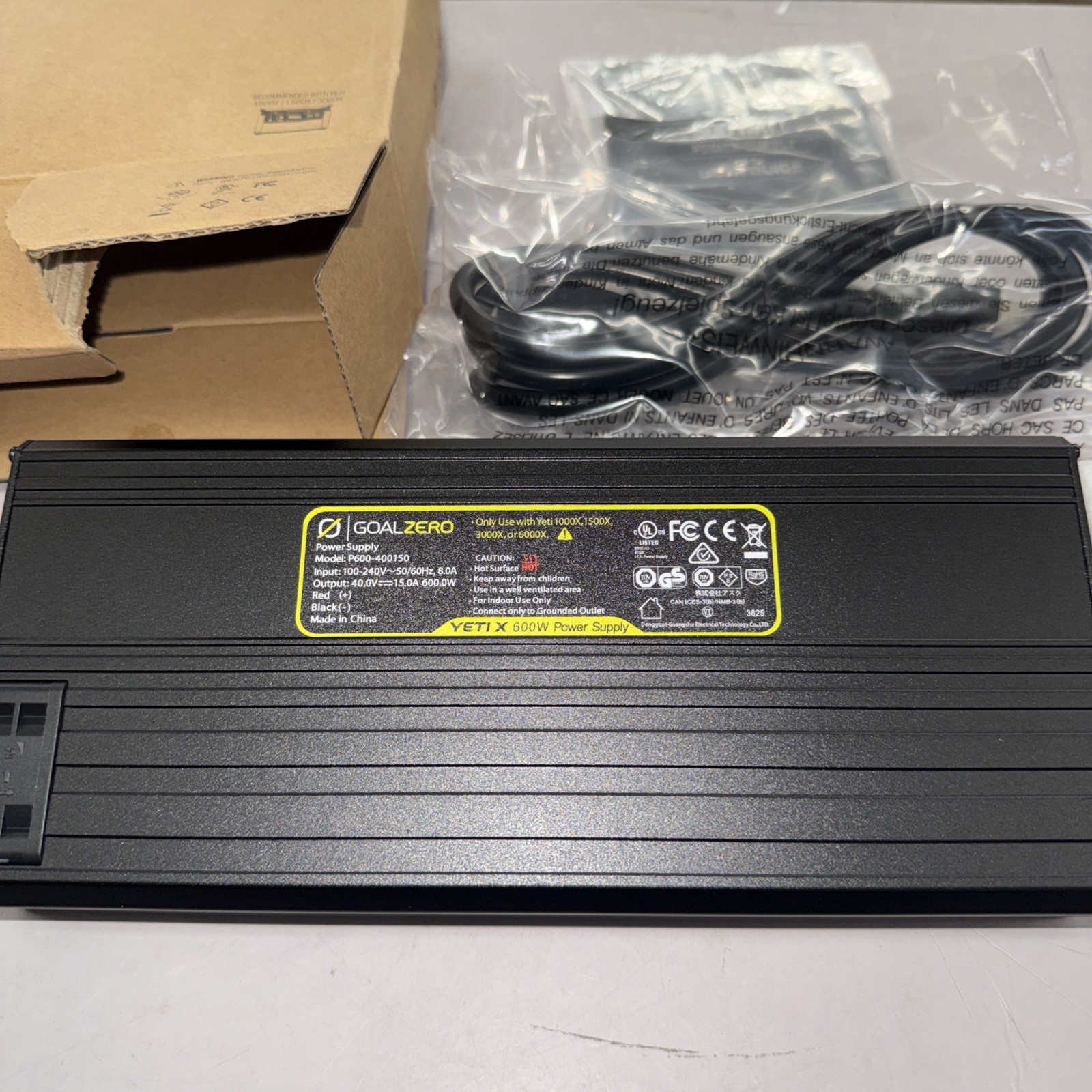 Goal Zero Yeti X 600W Power Supply New Open Box