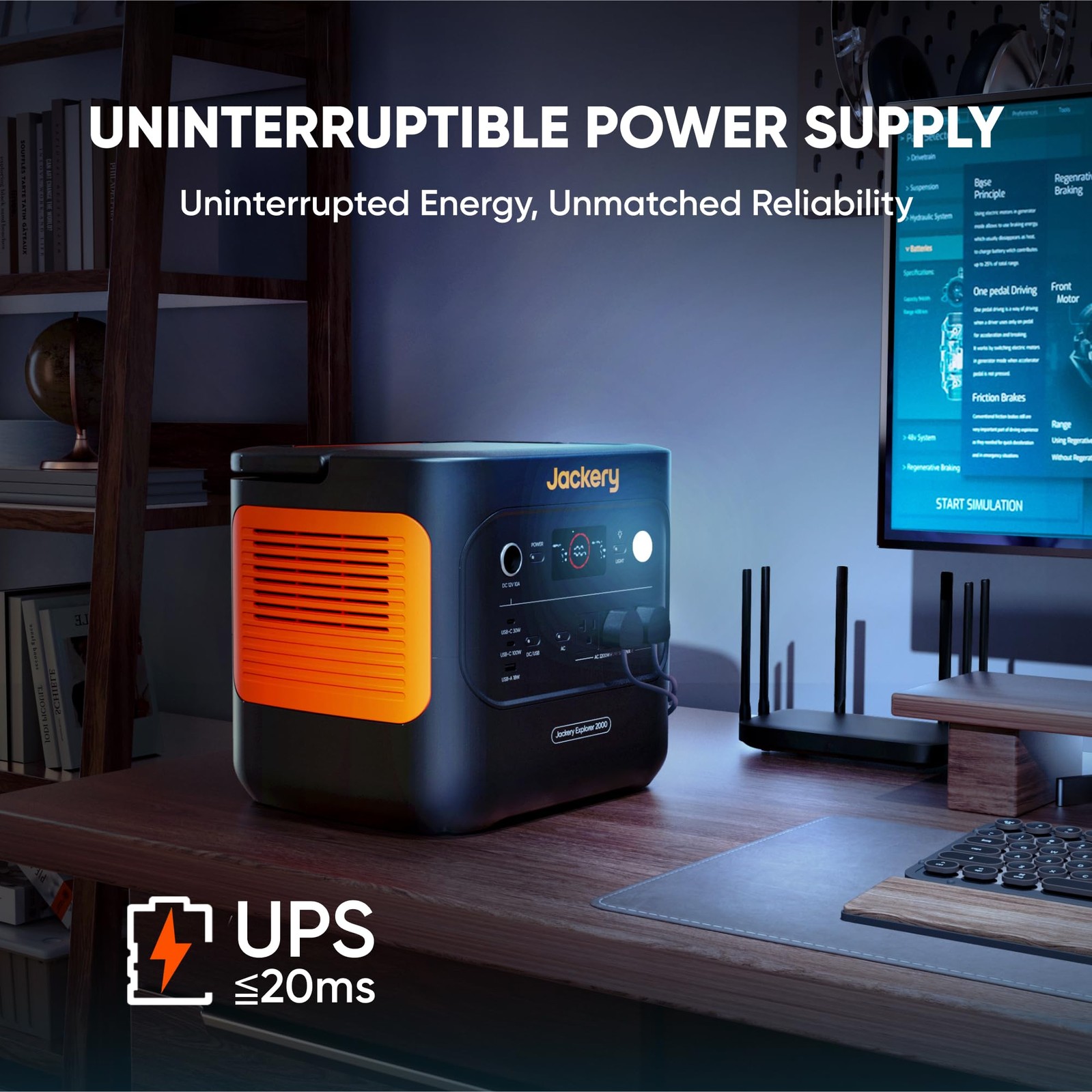 Jackery Explorer 2000 v2 Portable Power Station 2042Wh LiFePO4 Home Backup