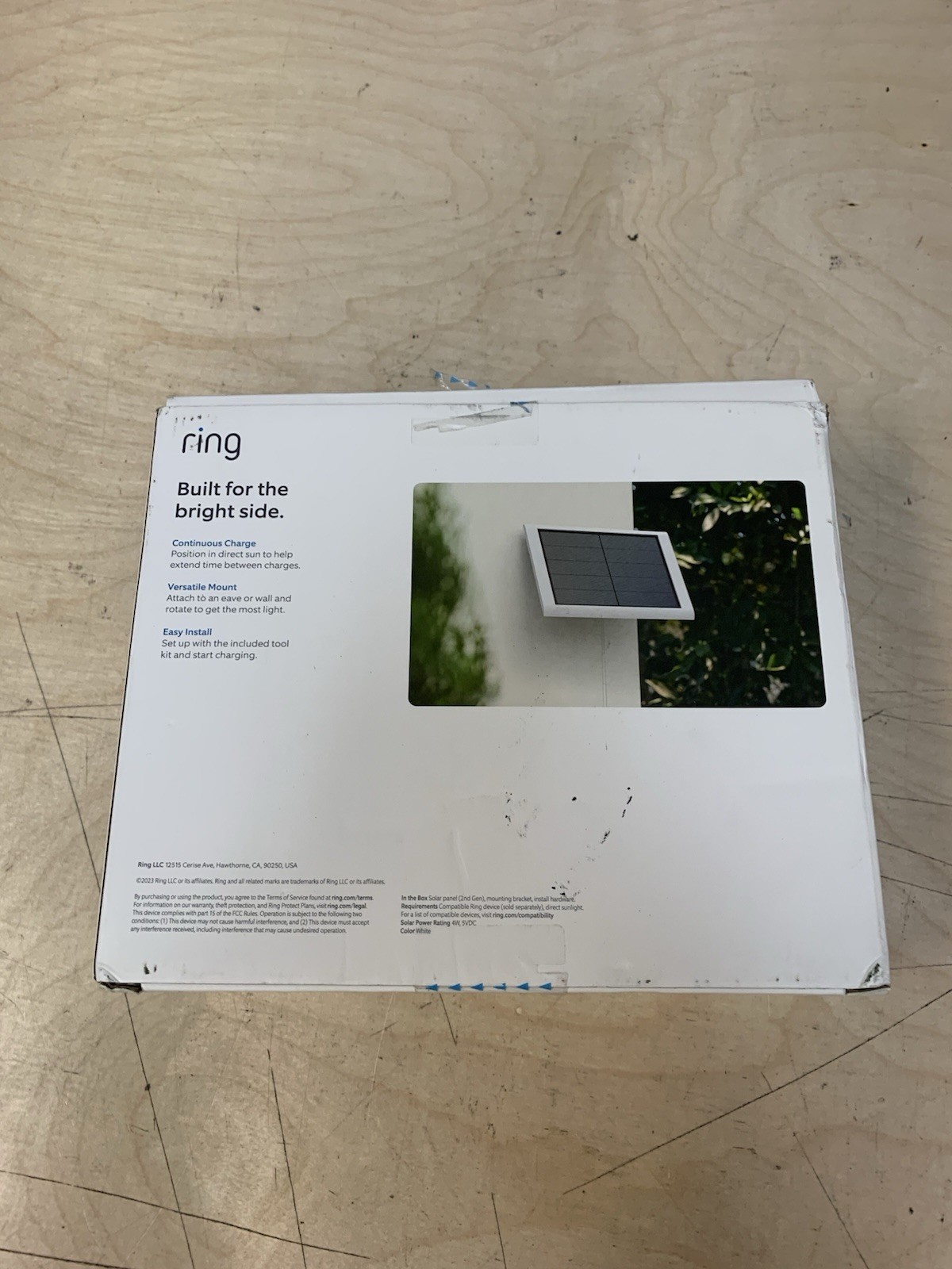 Ring 2nd Generation 4W Solar Panel for Select Ring Security Cameras – White