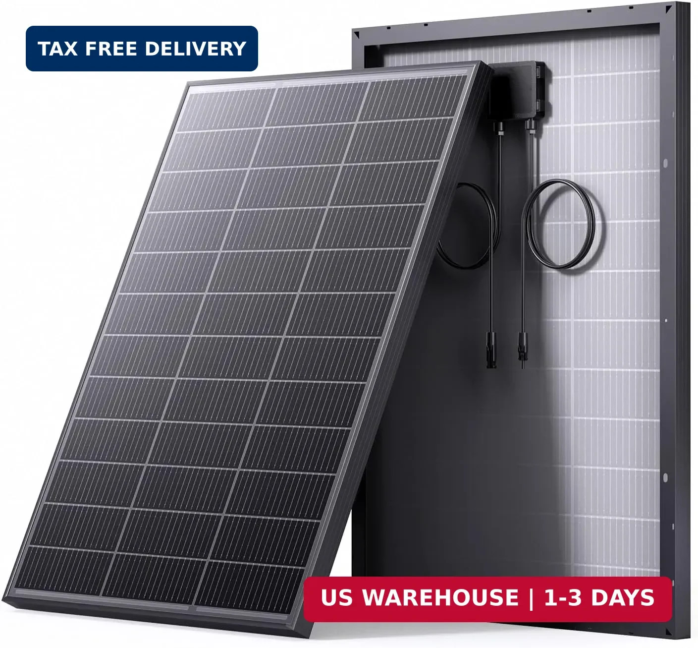 N-Type 16BB 100 Watt Solar Panel, 100W Solar Panel with 25% High Efficiency Mono