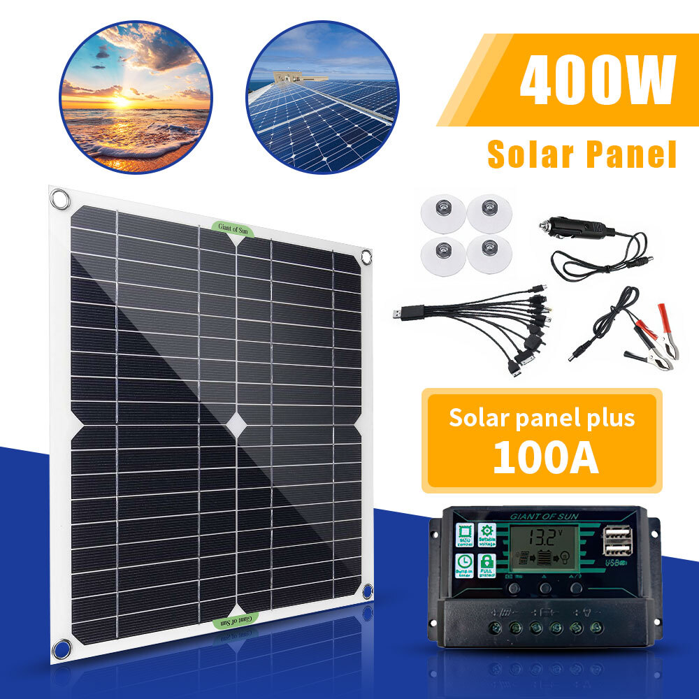 16000W Inverter Solar Panel Kit Solar Power Generator 100A Home 110V Grid System