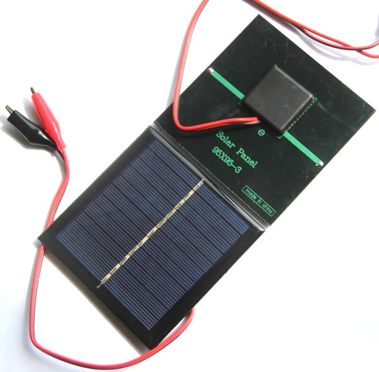 1W 5.5V Solar Panel Polysilicon Cell Module Terminal for Light Toy Battery Power