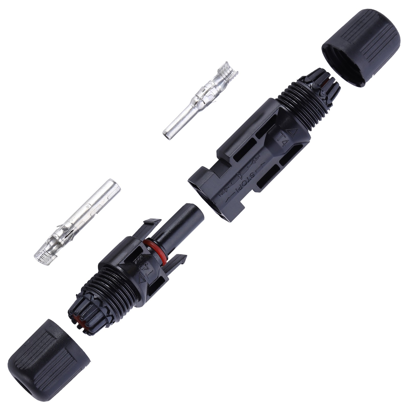 5Pairs MC4 Connectors IP67 30A DC1500V Waterproof for Outdoor Solar Panel Cable