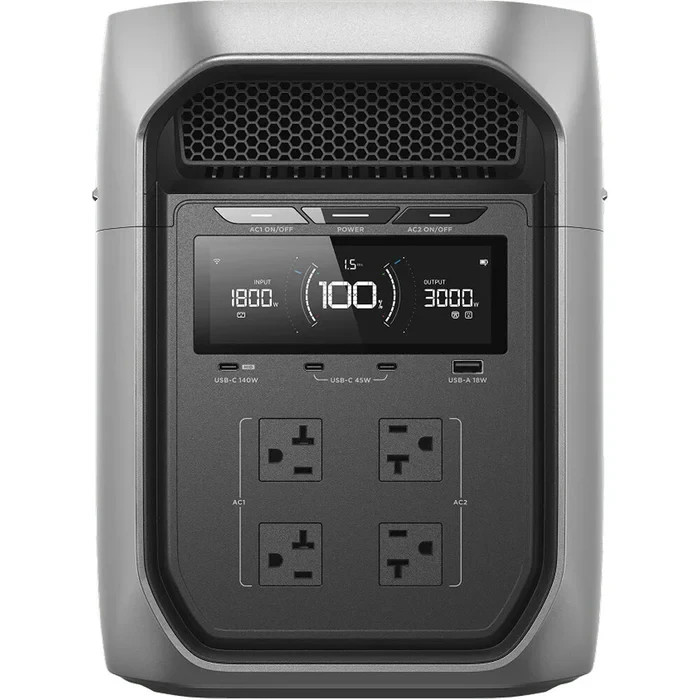 EcoFlow DELTA 3 Max 2048Wh Portable Power Station with 3000W Powerful Output