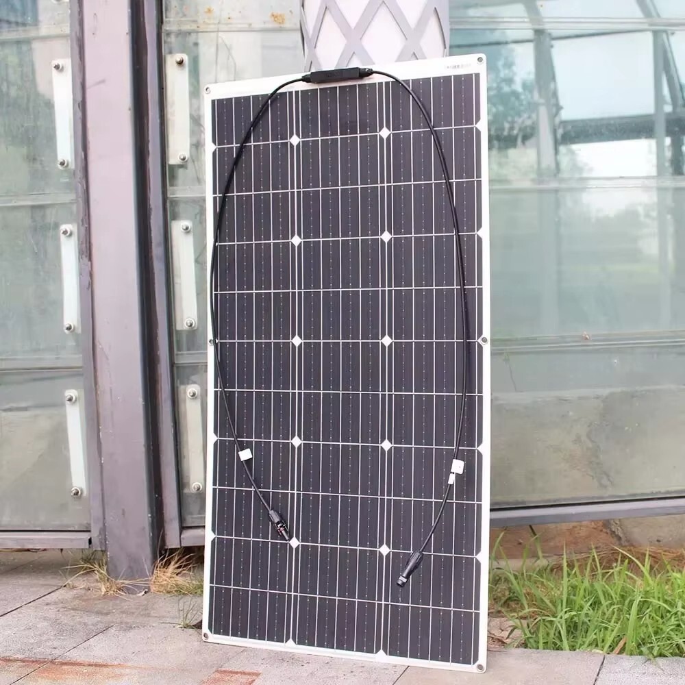 12V 100W 200W 300W 400W 600W Monocrystalline Solar Panel Home RV Off-Grid Power