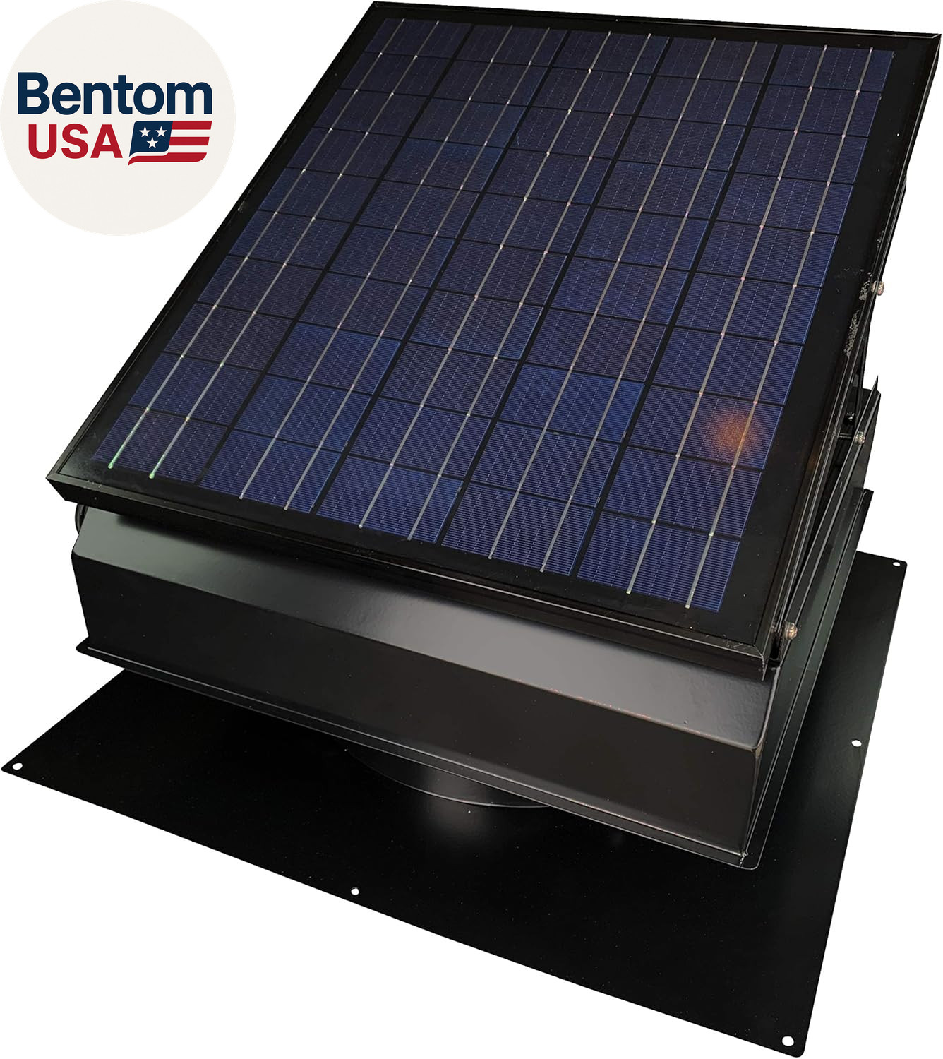 Builder Series 40 Watt Solar Attic Fan – Includes 110V Adapter for Auto-Run Nigh