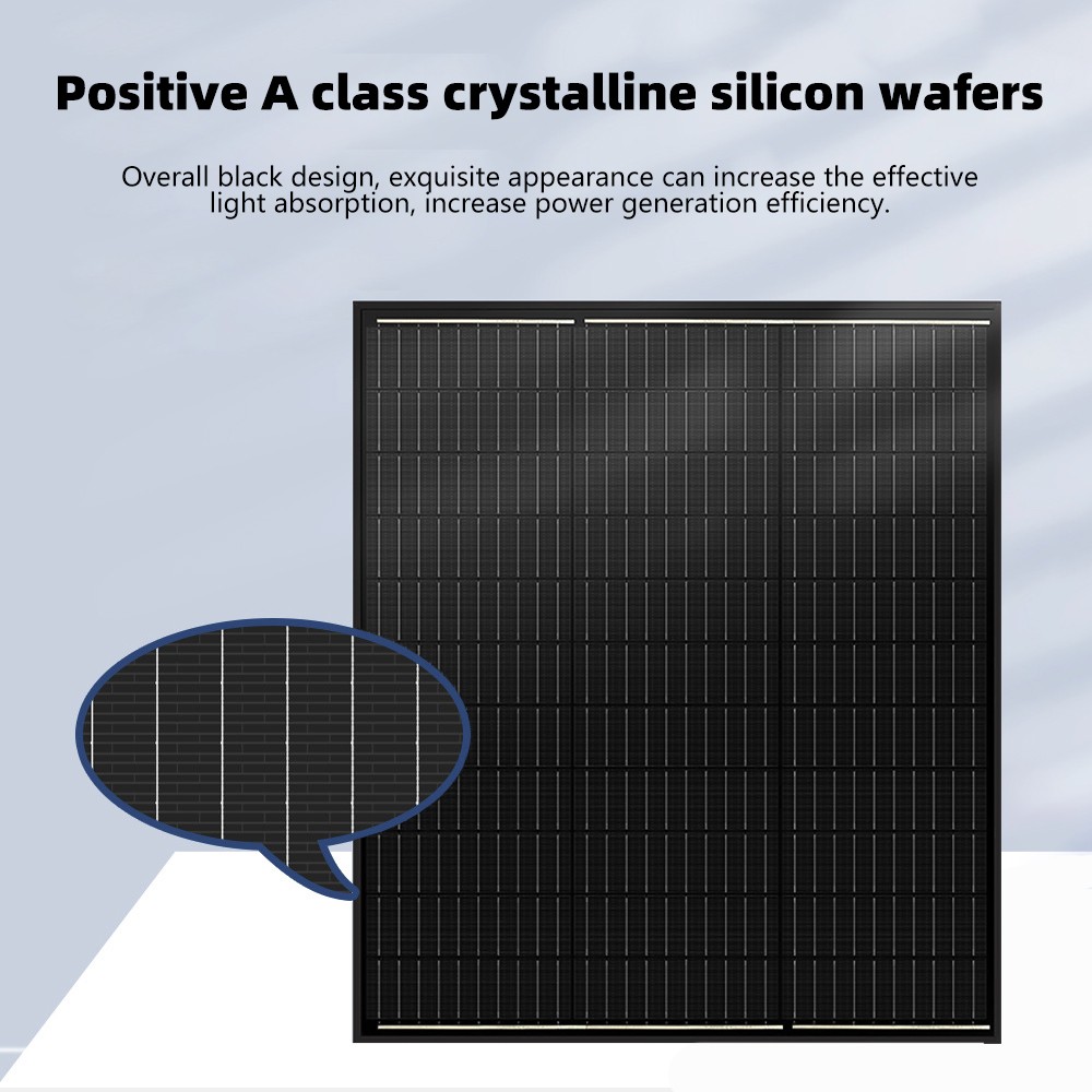 100W 200W 18V Monocrystalline Solar Panel High Efficiency Off-Grid RV Boat Home