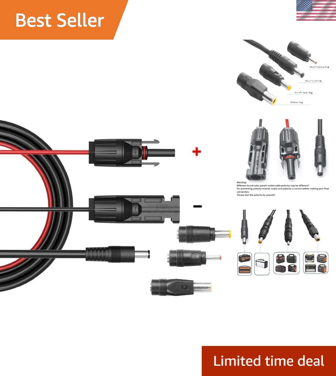 High-Quality Copper MC4 Extension Cable – Weatherproof & Durable 1.5m Length