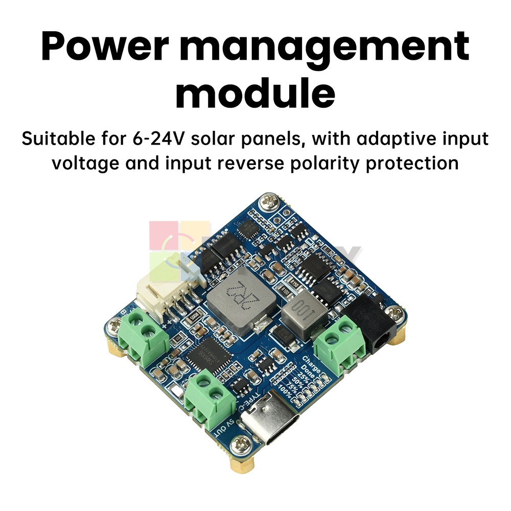 6-24V Solar Panel Power Management Module 5V 3A MPPT PD QC FCP SFCP Type-C