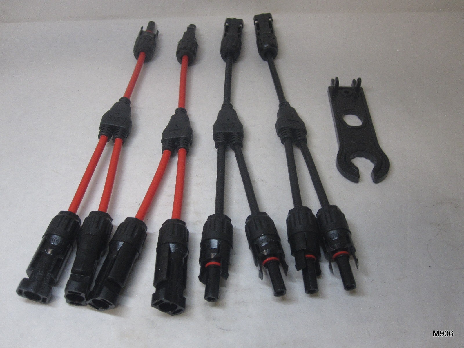 4 Pcs Solar Connectors Y Branch Parallel Adapter 10AWG Cable for Solar Panel