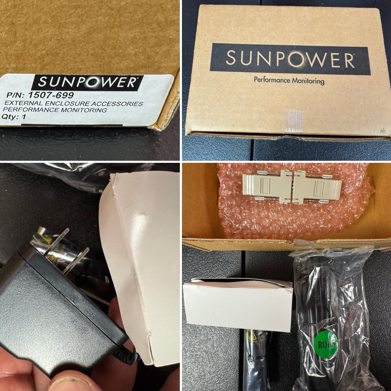 SUNPOWER P/N 1507-699 EXTERNAL ENCLOSURE ACCESSORIES PERFORMANCE MONITORING A
