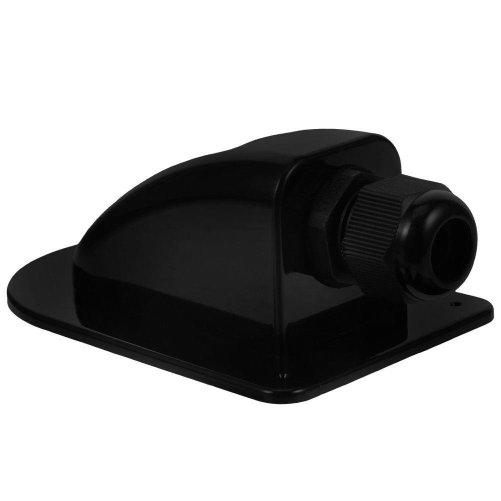 Uv Resistant Solar Cable Entry Box for Rv Solar Panel Wiring Black Plastic Case