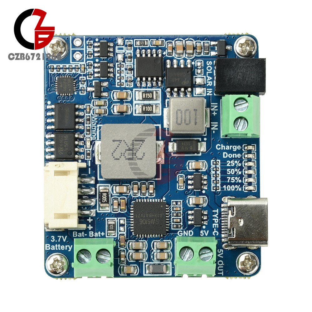 6-24V Solar Panel Power Management Module 5V 3A Supports MPPT, PD QC FCP SFCP