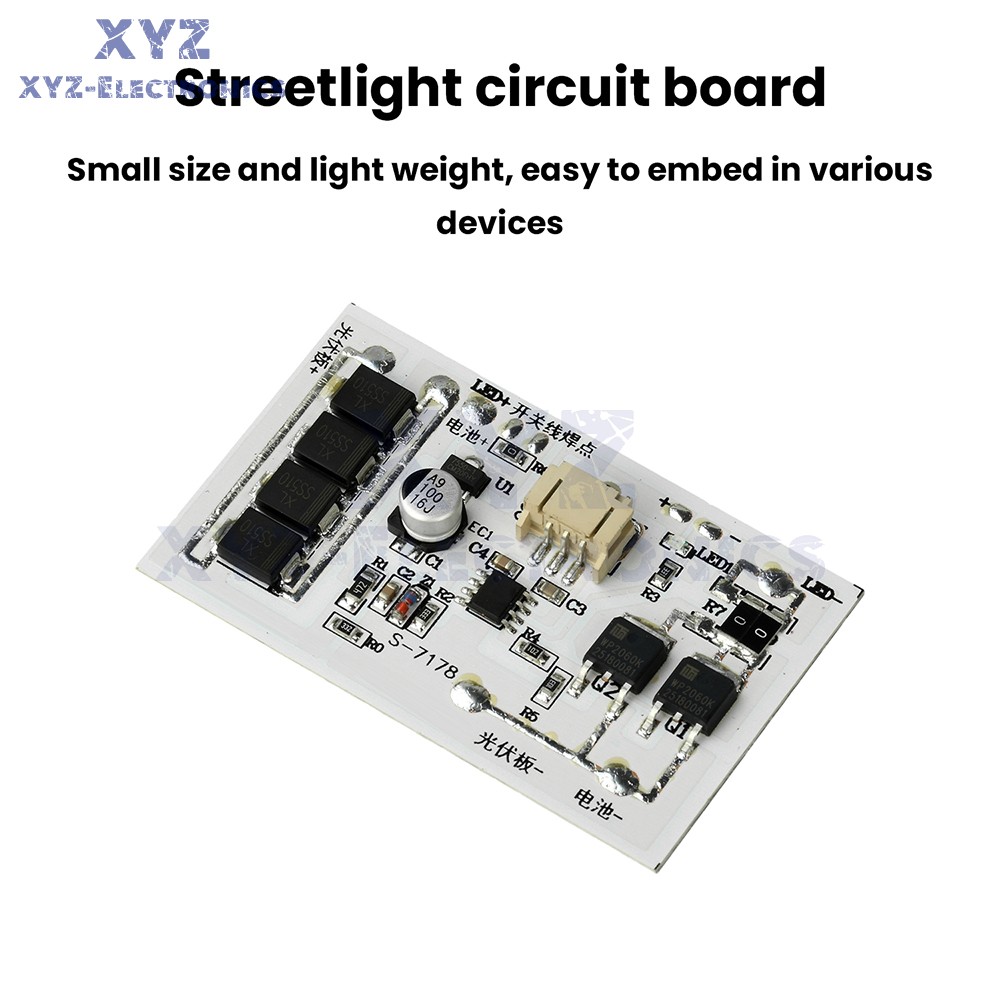 Solar Street Light Controller Circuit Board 3.2V 3.7V 6.4V7.4V Stepless Dimming