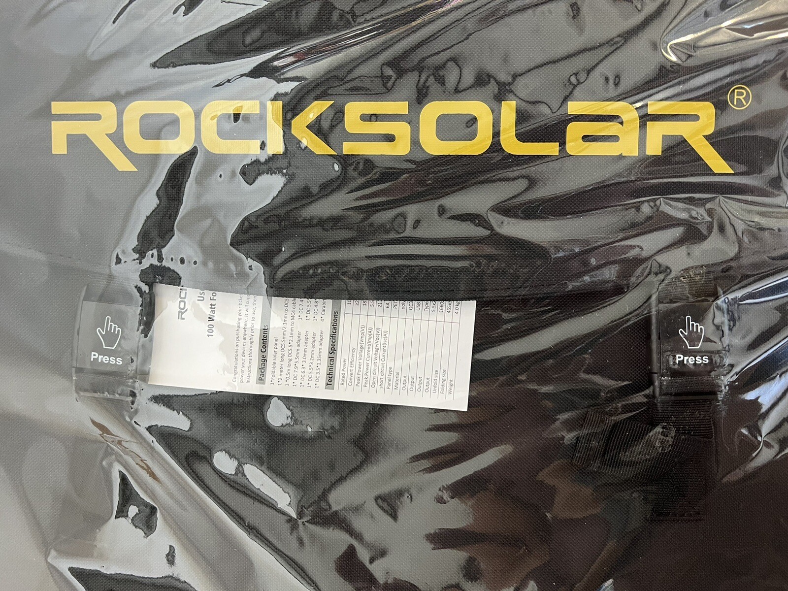 Rocksolar 100 Watt 18V Foldable Solar Charger RSSP100 Power Station Panel Kit