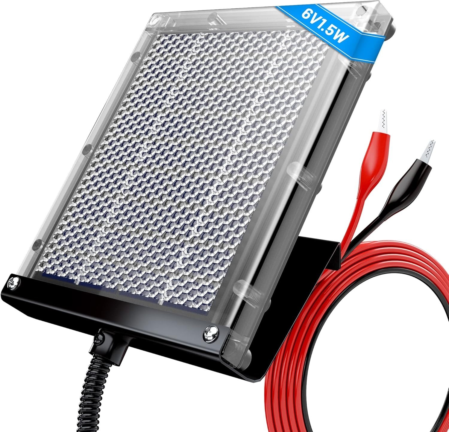 6V 1.5W Solar Panel to Recharge Deer Feeder Battery Waterproof Outdoor Solar …