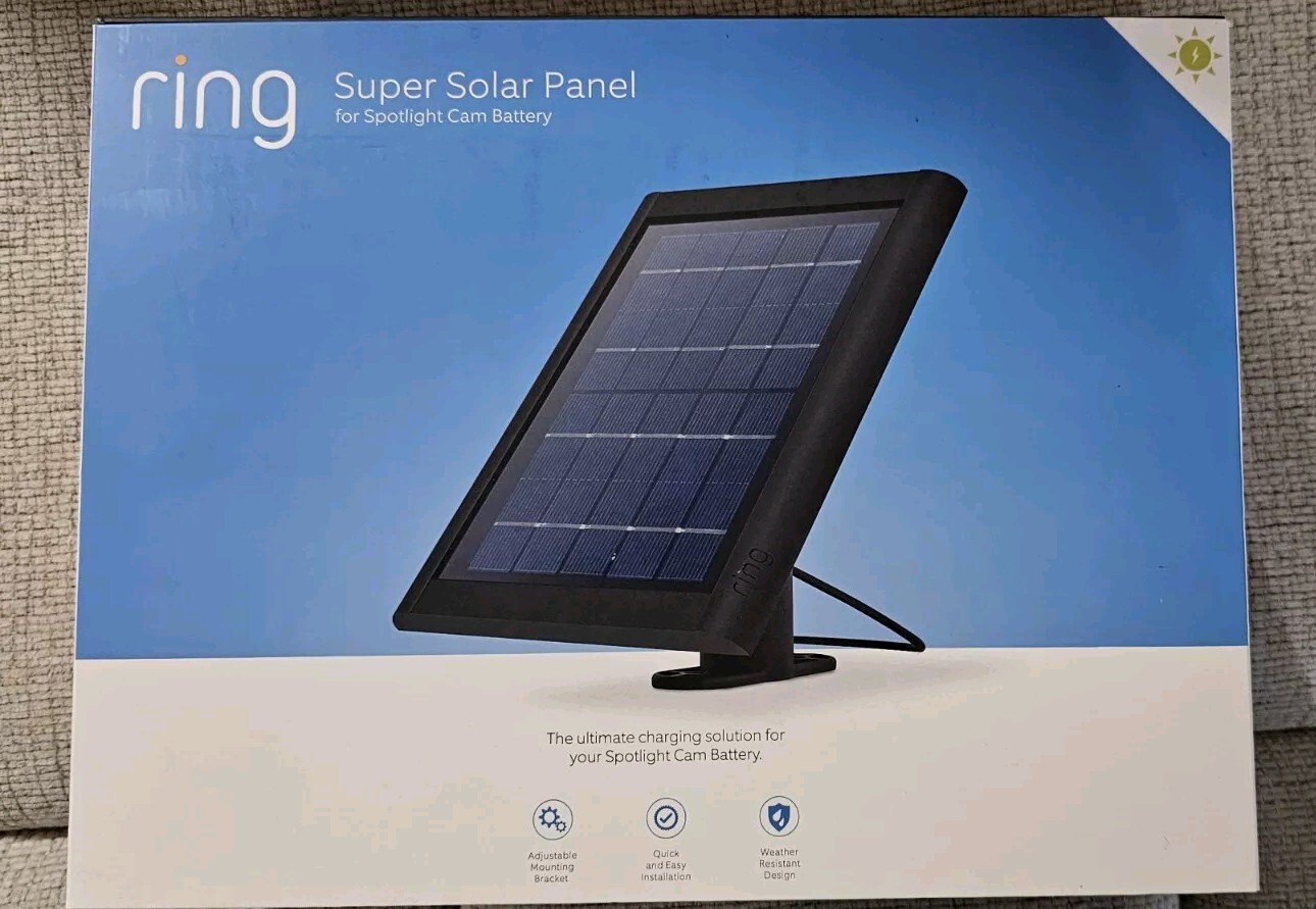 5W 5V Ring Super Solar Panel for Ring Spotlight Cam Battery Camera