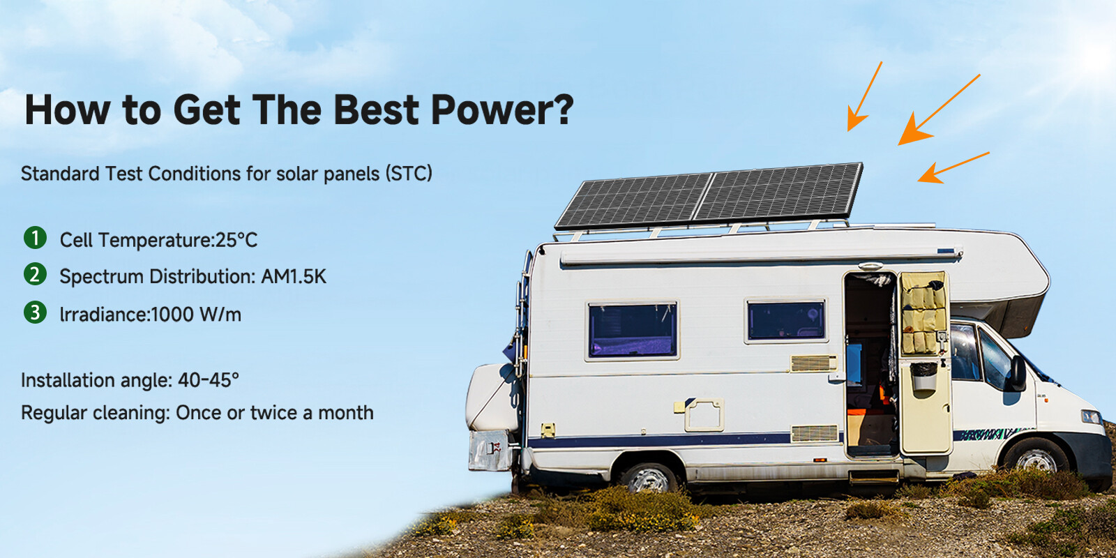 300W Bifacial N-Type Solar Panel Mono 12/24V Charging Home PV Off-Grid RV Boat