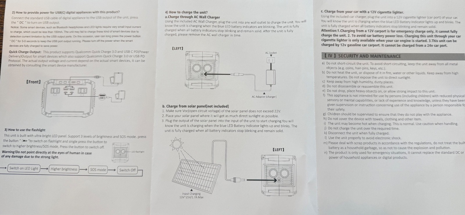 NEW Marbero Power Station 100W Model 138 Generator