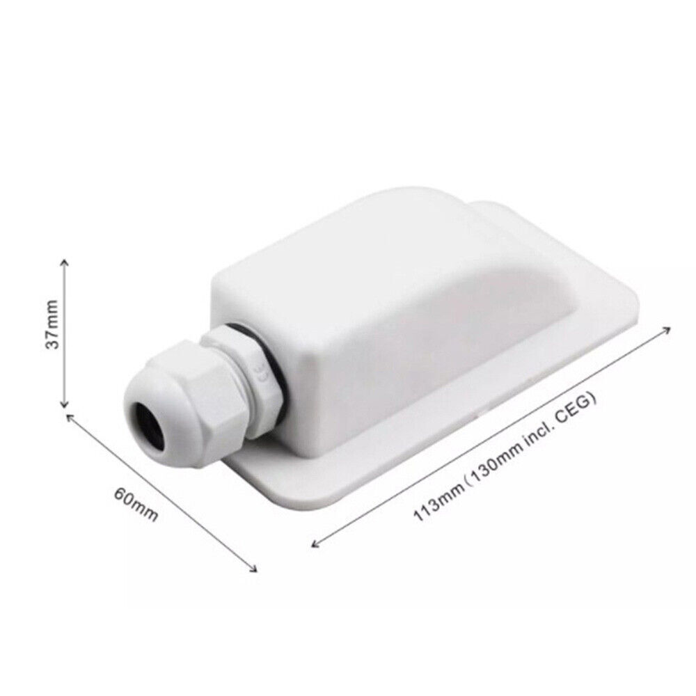 Solar Panel Side Corner Brackets Cable Entry Gland RV Motorhome Campervan