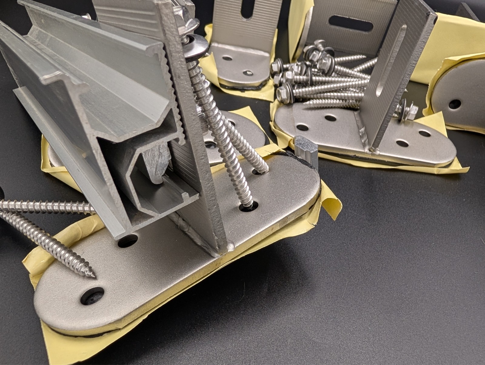 Solar Mount T-Bracket with Hardware – Pack of 8