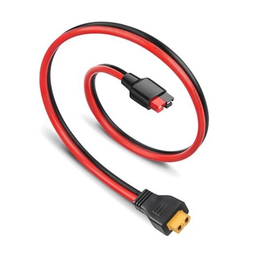 10AWG 45A XT60 to Anderson Adapter Cable | Heavy-Duty, XT60 Female to 2FT