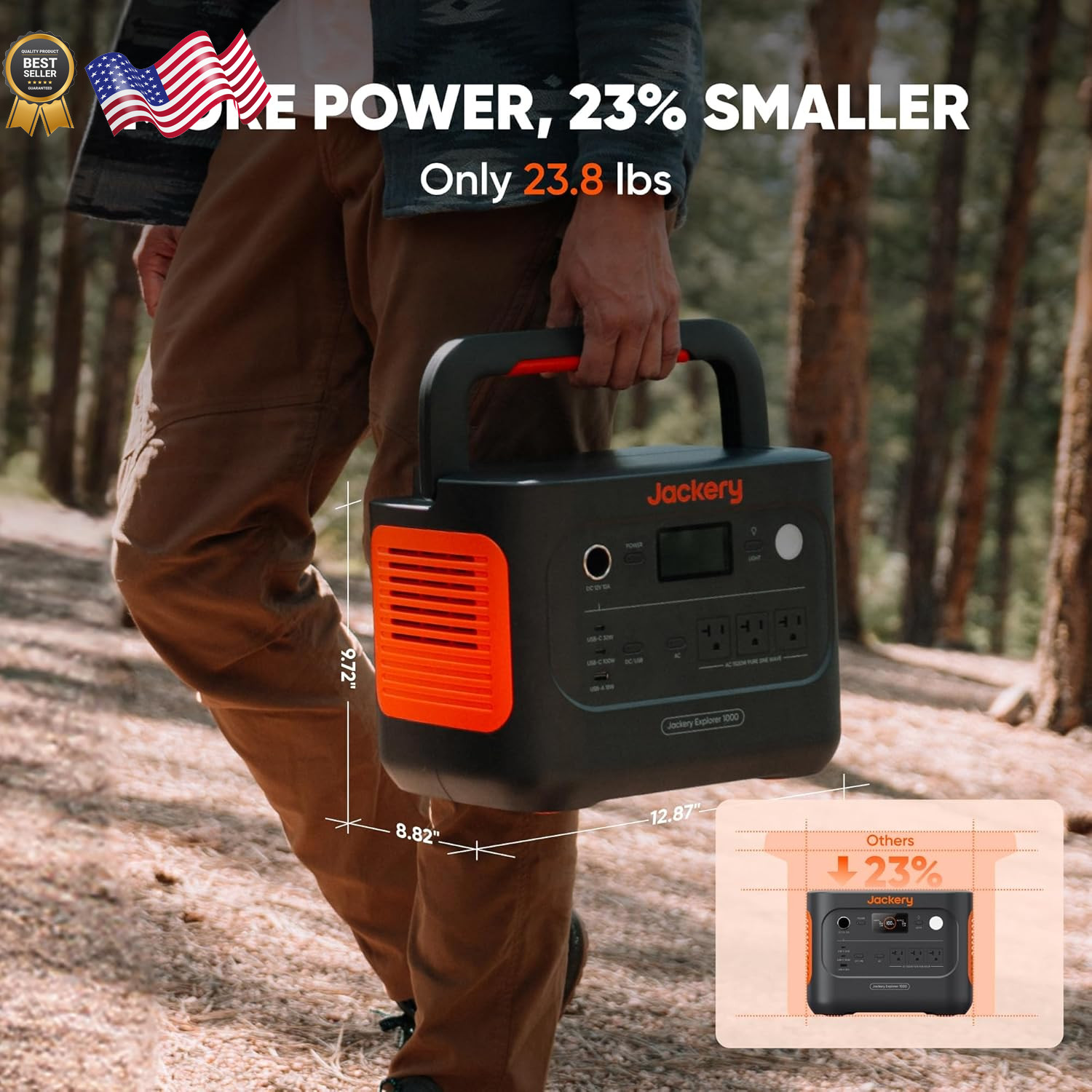Jackery Explorer Solar Genertor Portable Power Station,1070Wh FREE SHIPPING