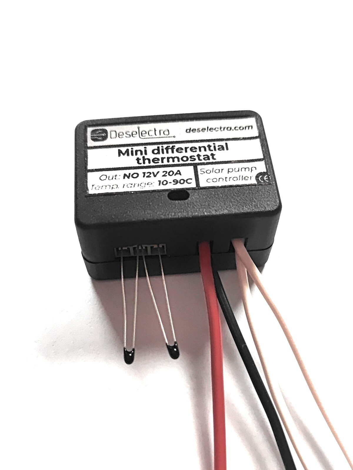 Home Solar Hot Water Heating Pump Controller 12V 10A Box Differential Thermostat