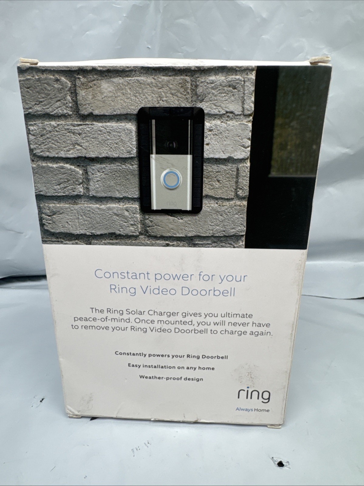 Ring Video Doorbell Solar Charger 1st Gen Doorbell Not Included FREE SHIP B2 P