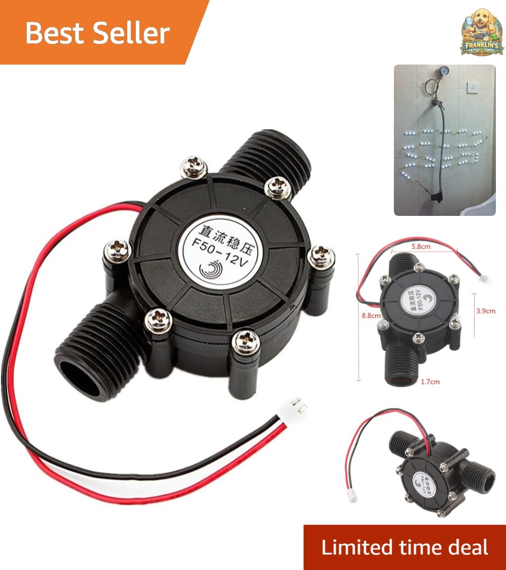 DC water, 12V DC 10W micro-hydro portable water generator charging power tool