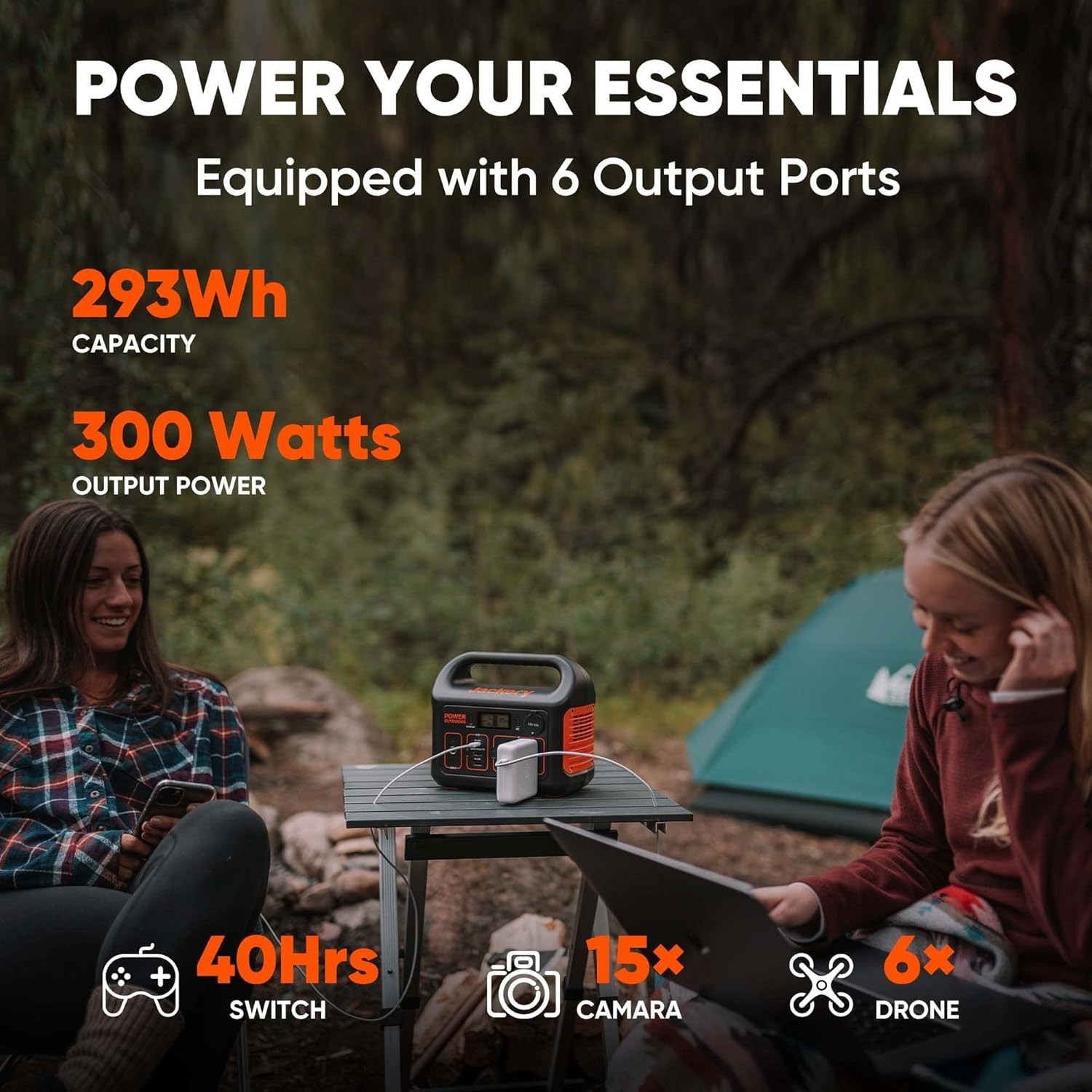 Portable Power Station Explorer 300, 293Wh Backup Lithium Battery, Solar Gene…