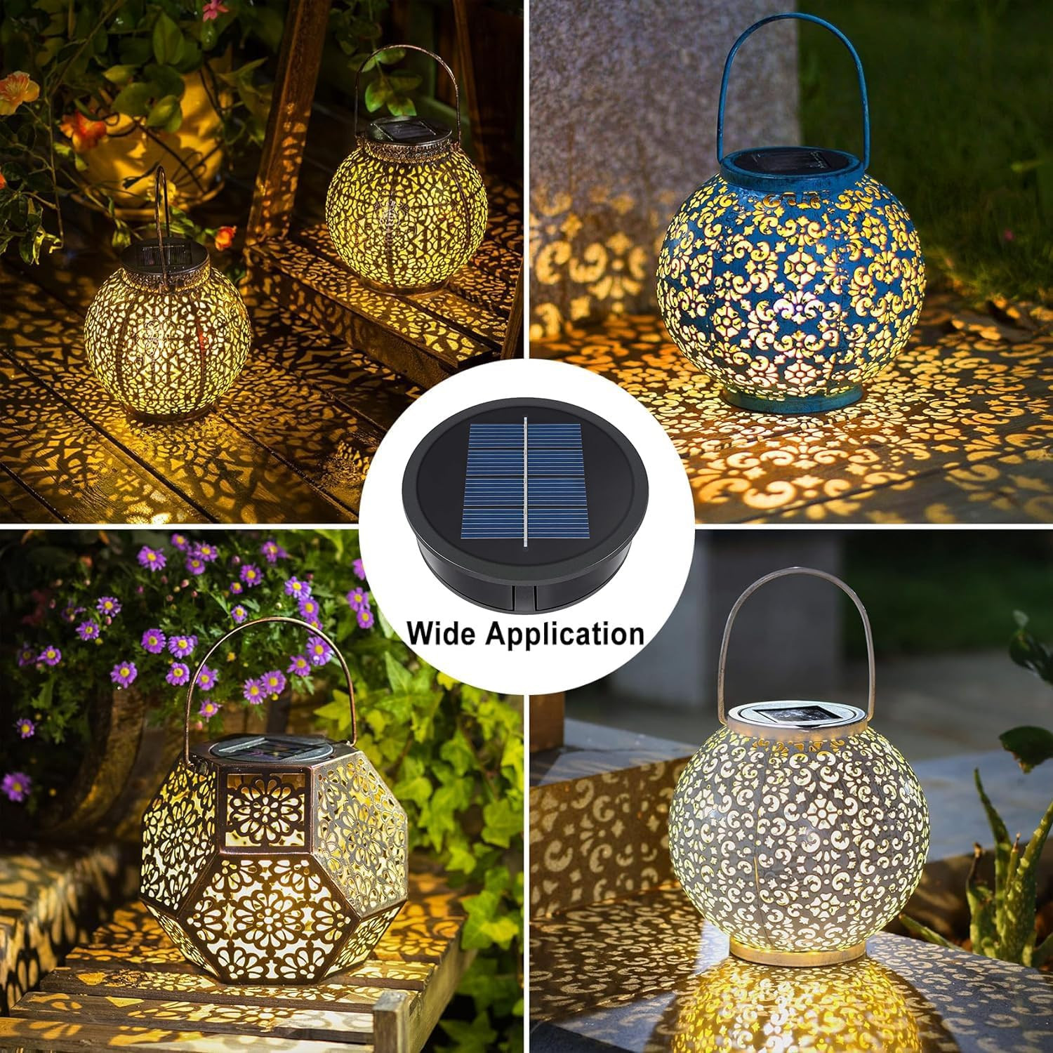 AA 600mAh Solar Lights Replacement Top Parts, Solar Panel for Outdoor Garden Lan