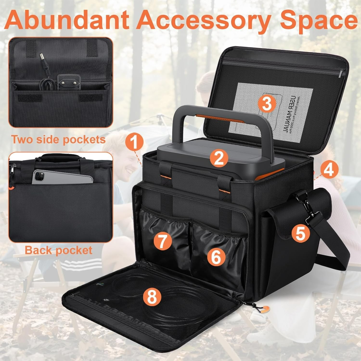 Luxury Portable Power Station Bag for Jackery Explorer 1000 – Water-Resistant!